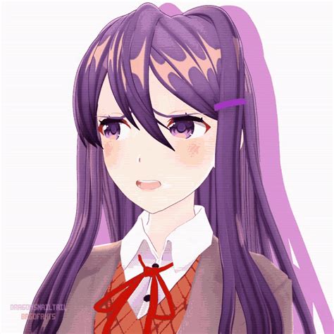 yuri gifs|Yuri (Doki Doki Literature Club!) Gifs